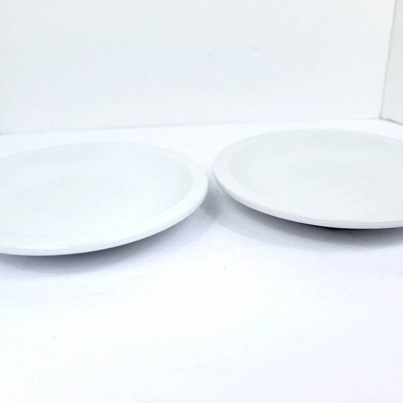Pottery Barn DU JOUR CAFEWARE WHITE Salad Plate 7 3/4" Lot of 2 Restaurant Ware - Picture 2 of 6